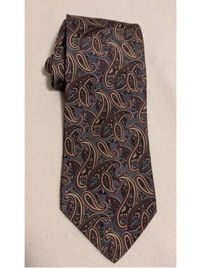 Windsor Collection Paisley Men’s 100% Silk Necktie T08